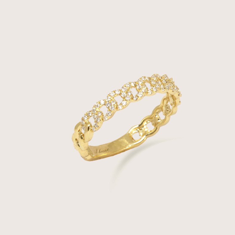 Anel Ouro Diamantes