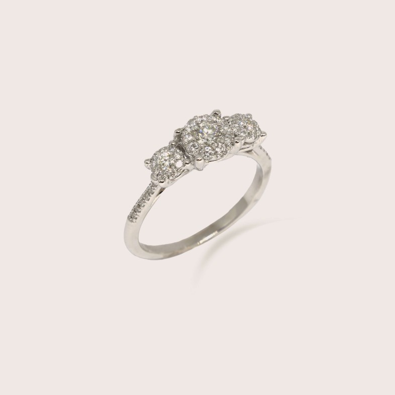 Anel de Noivado Ouro Diamantes | Special Moments