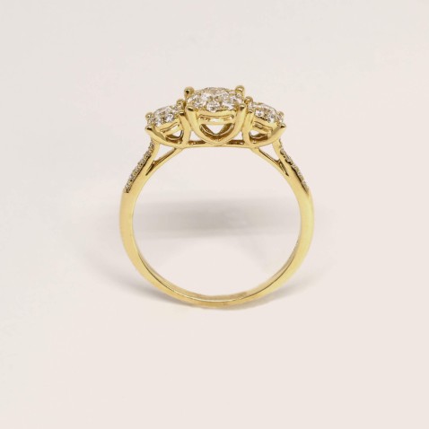 Anel de Noivado Ouro Diamantes | Special Moments