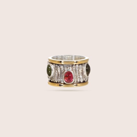 Tourmaline band ring