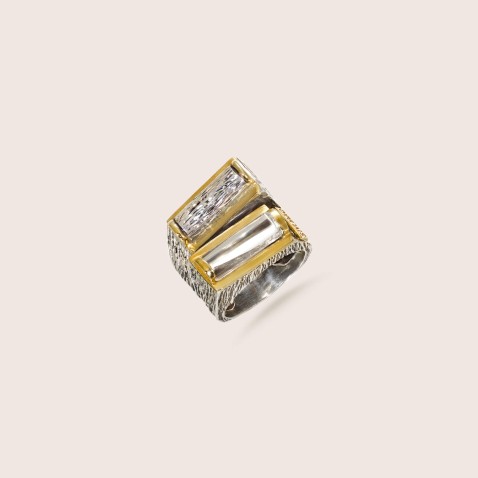 Rock Crystal Stone Ring
