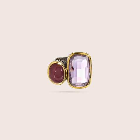 Ruby and Amethyst Ring