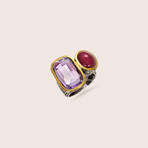 Ruby and Amethyst Ring