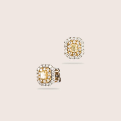 BRINCOS DIAMANTES FANCY YELLOW | CORES PRECIOSAS