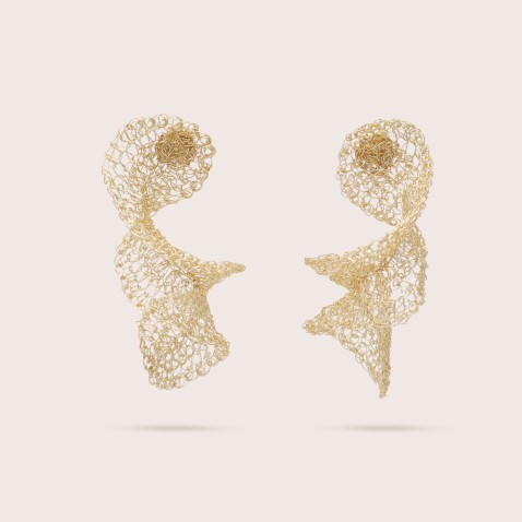 Gold-plated Silver Earrings | Crochet