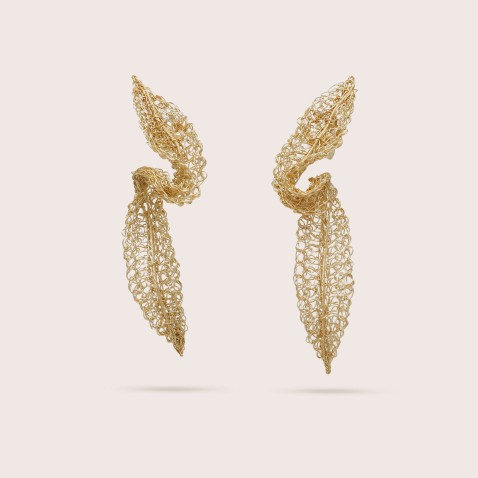 Gold-plated Silver Earrrings | Crochet