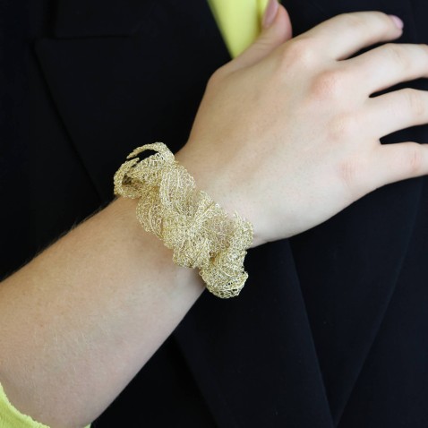 GOLD-PLATED BRACELET | CROCHET