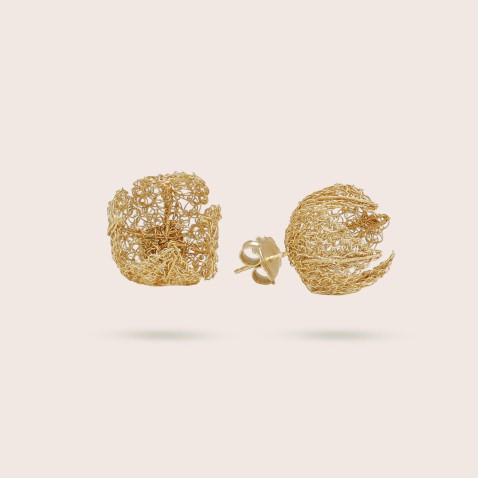 GOLD-PLATED EARRINGS | CROCHET