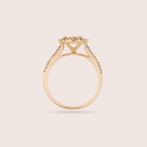 Anel de Noivado com Diamantes