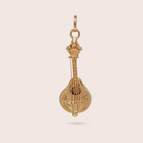 Pendente Ouro Guitarra Portuguesa | POPULAR
