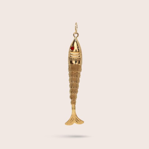 Pendente Sardinha em ouro