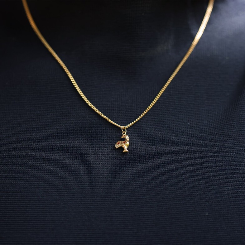 GOLD PENDANT ROOSTER | POPULAR