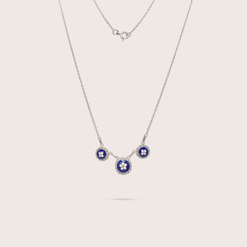 Portuguese Roses | Enamel Necklace