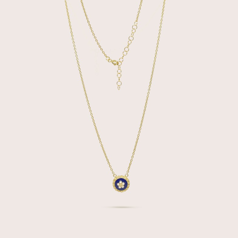 Portuguese Roses | Enamel Necklace L