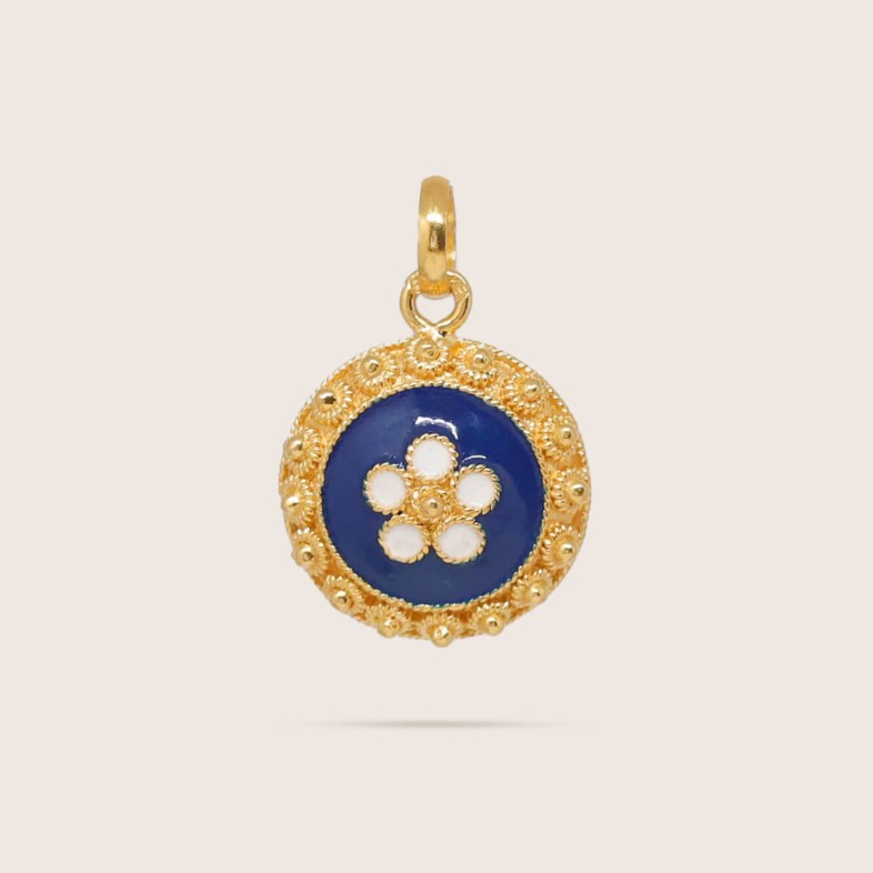 Portuguese Roses | Enamel Medal pendant
