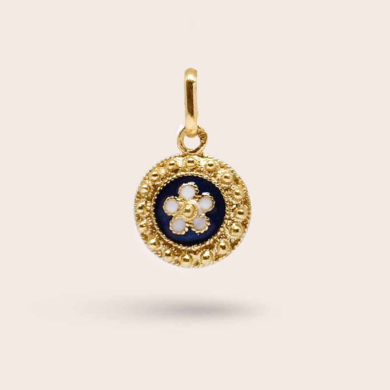 Portuguese Roses | Enamel Medal pendant