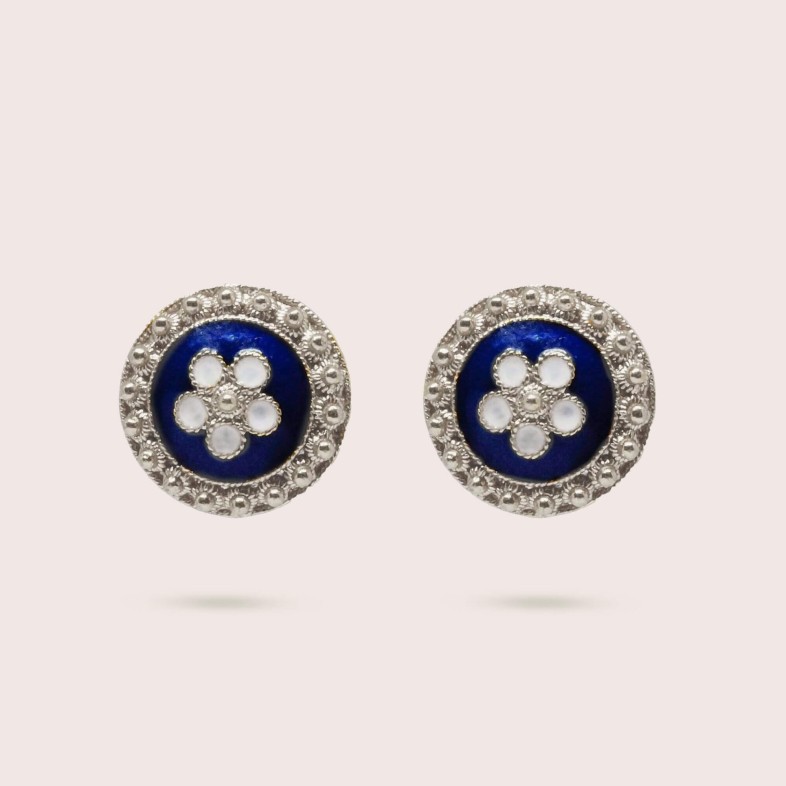 Portuguese Roses | Enamel Stud Earrings