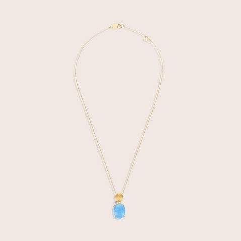 Necklace with 18k pendant, Aquamarine and Diamonds | Ipanema