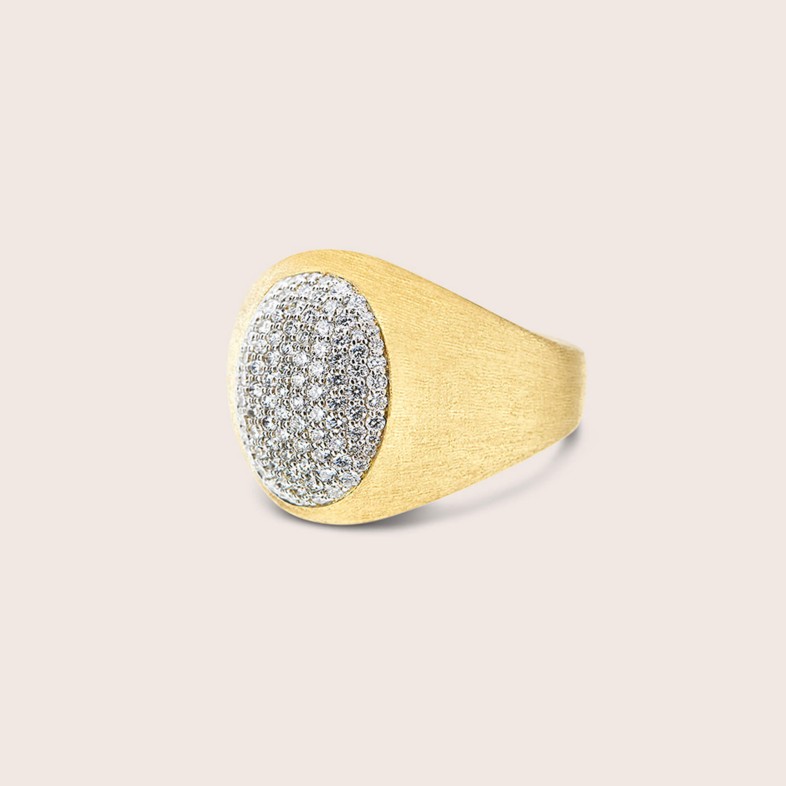 Anel em ouro e diamantes pav | Muse