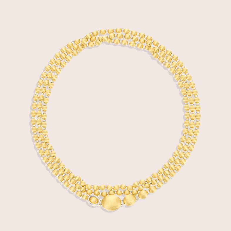 Convertible necklace in 18k gold and diamonds | Ivy