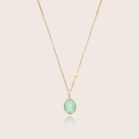 Pendente ouro 18k diamantes, Giadeite (4k) (mdio) | Boules
