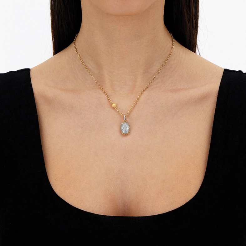 Pendente Mdio Ouro 18K e Diamantes | Boules