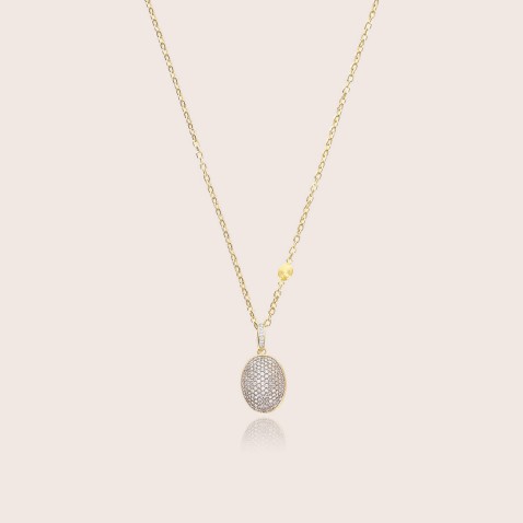Pendente Mdio Ouro 18K e Diamantes | Boules
