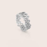 Plain silver / Rhodium-plated silver