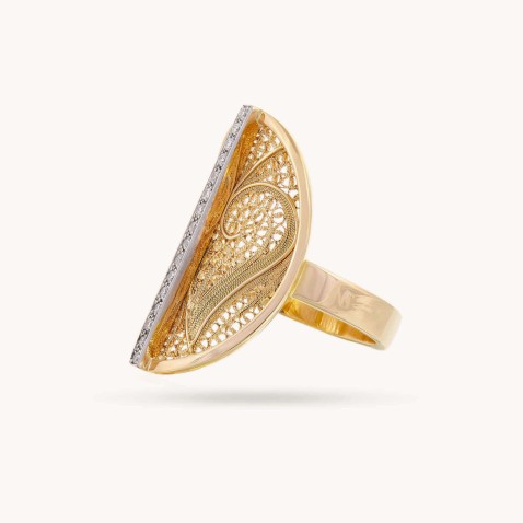 ANEL OURO E DIAMANTES