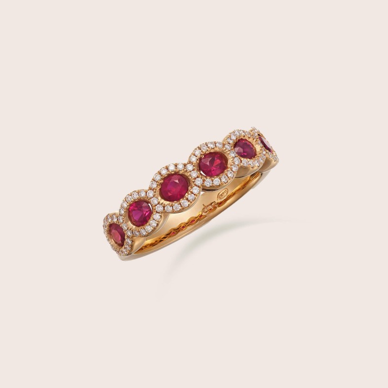 Rubies and Diamond Ring