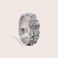 Plain silver / Rhodium-plated silver