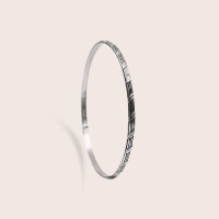 Plain silver / Rhodium-plated silver