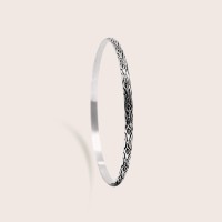 Plain silver / Rhodium-plated silver