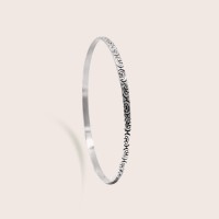 Plain silver / Rhodium-plated silver