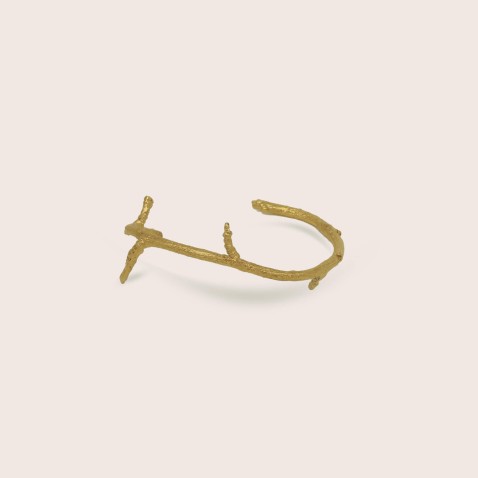 Gold-plated Silver Bracelet Birch Bark | Natura