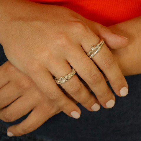 Anel Prata de Lei 925 Birch | Natura