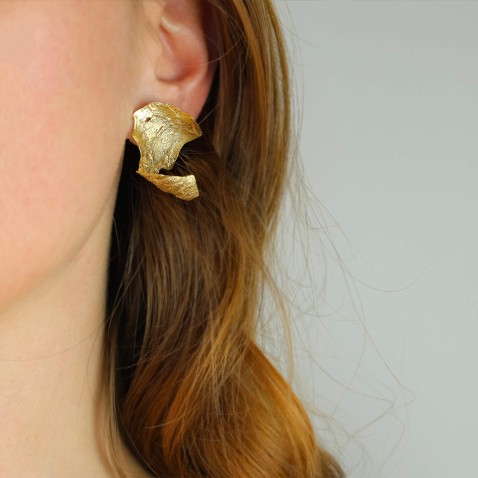 Brincos Prata Dourada 925 Pinus Pinaster Aiton | Natura