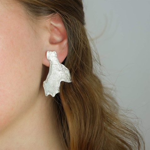 Silver Pinus Pinaster Aiton Earrings | Natura