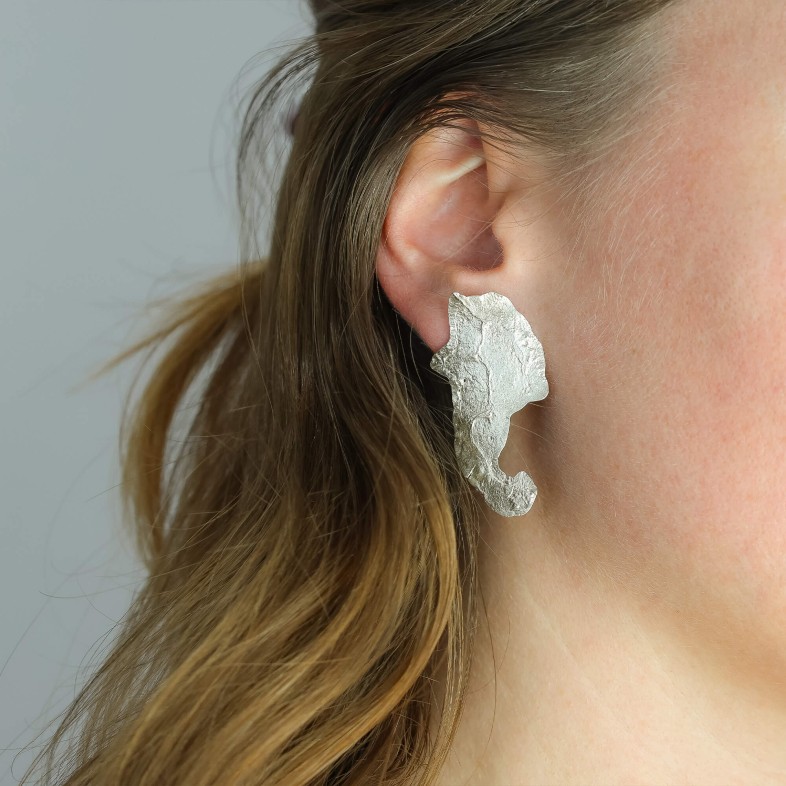 Silver Pinus Pinaster Aiton Earrings | Natura