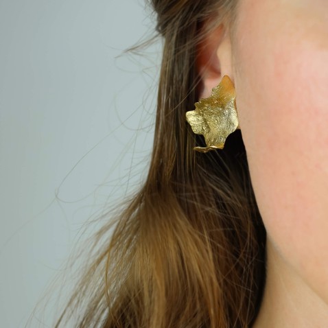 Brincos Prata Dourada 925 Pinus Pinaster Aiton | Natura