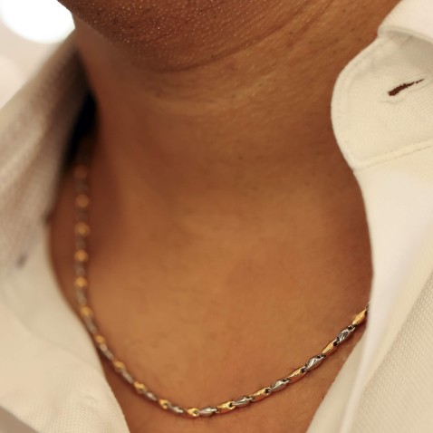 Fio Ouro Rosa e Branco 18k | Barak