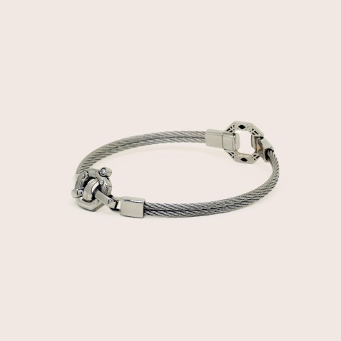 Pulseira Ao e Ouro 18K | 316L