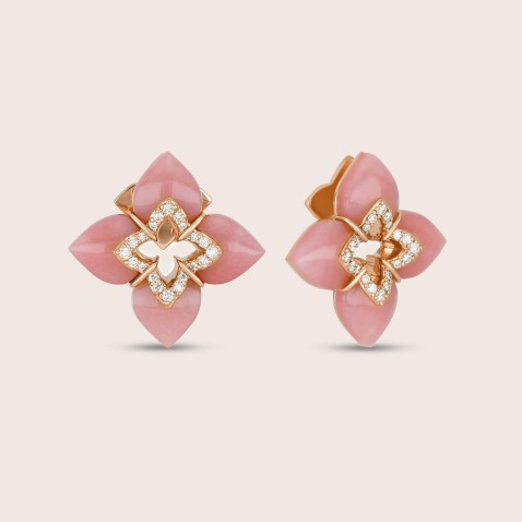 Brincos Ouro 18k Diamantes, Opala | Venetian Princess