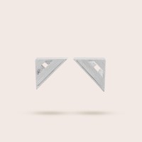Plain silver / Rhodium-plated silver