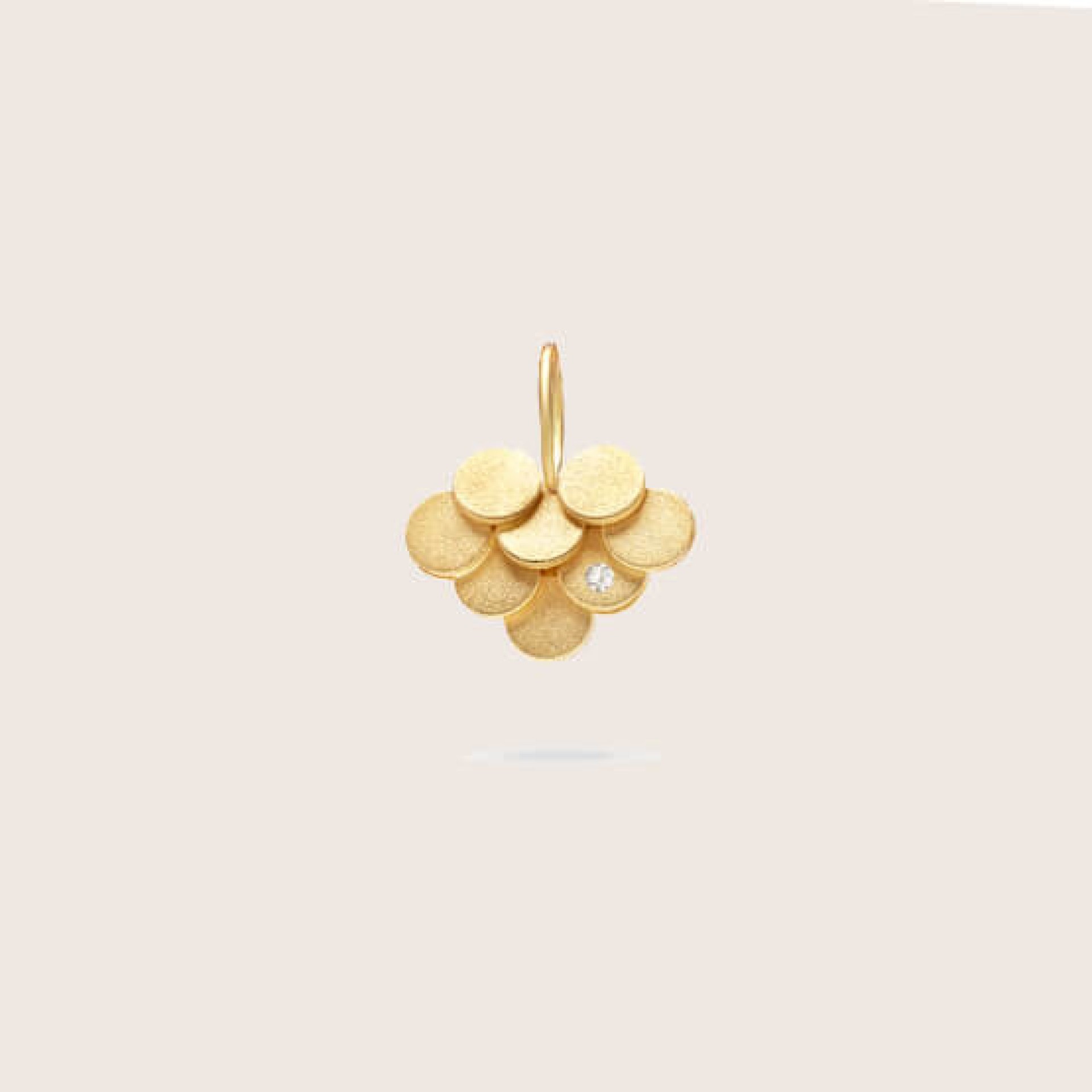Scales | Diamond and Gold Pendant
