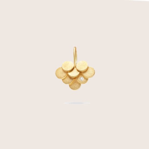 Scales | Diamond and Gold Pendant