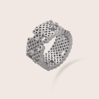Plain silver / Rhodium-plated silver