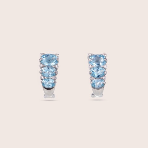 Brincos Topzios e Diamantes