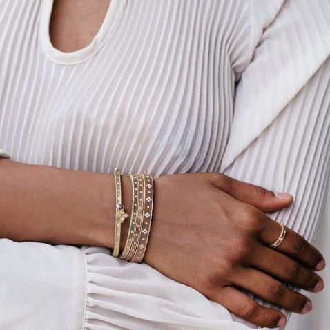 Diamond 18k Gold Bangle | Venetian Princess