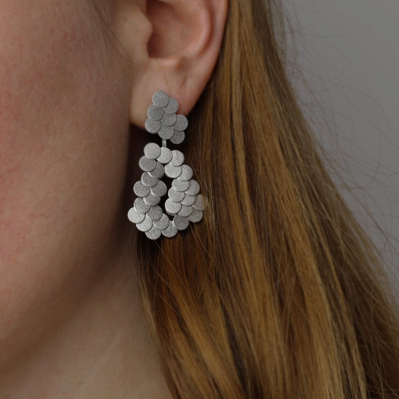 Sterling Silver 925 Earring | Scales